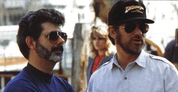 George Lucas and Steven Spielberg in happier times.