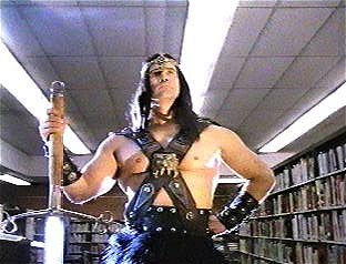 Conan the Librarian: Guardian of the archives.